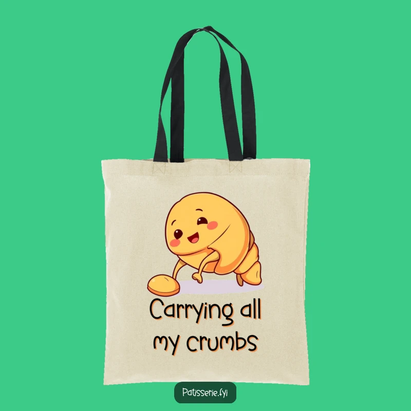 Funny Croissant Eco Tote Bag: Carry Your Goods with a Tripping Pastry's Charm Gift