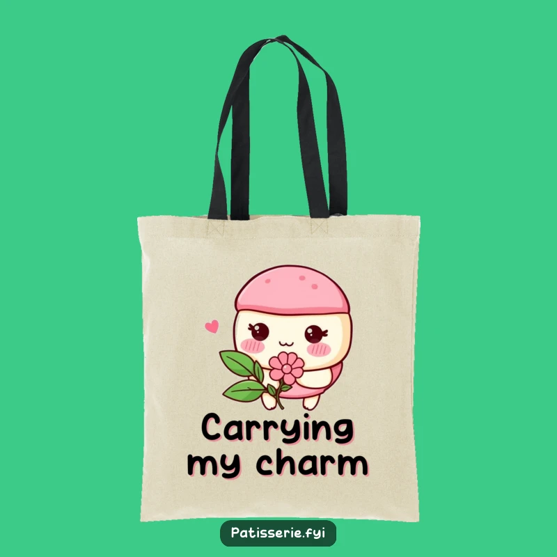 Funny Macaron Flower Tote Bag - Carry Sweetness and Smiles